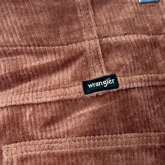 NWT Wrangler Burnt Orange Color Pull On Corduroy Flare Pants Sz XL - Picture 11 of 16